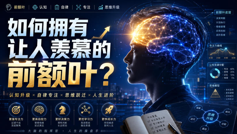 付费文：如何拥有让人羡慕的前额叶？-87副业网 - 互联网副业项目资源分享平台