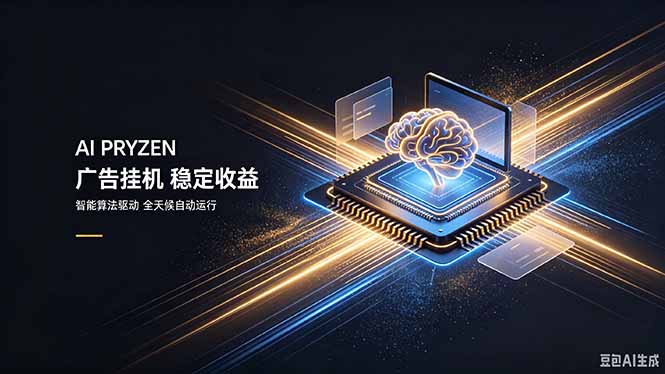 AI Pryzen 广告挂机｜24小时自动跑，日入300-500，新手零门槛-87副业网 - 互联网副业项目资源分享平台
