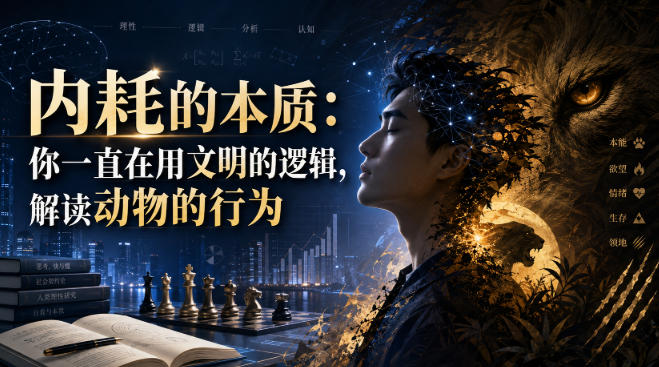 付费文章：内耗的本质：你一直在用文明的逻辑，解读动物的行为-87副业网 - 互联网副业项目资源分享平台