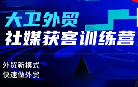 大卫老师·外贸社媒获客独家训练营(更新8月) - 87副业网