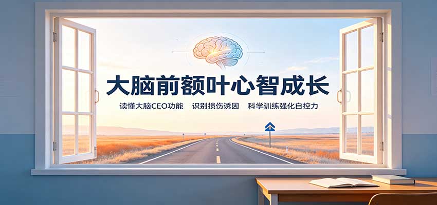 大脑前额叶心智成长：读懂大脑CEO功能，识别损伤诱因，科学训练强化自控力 - 87副业网