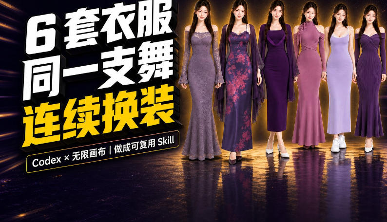 同一支舞，6套衣服按顺序切换：我把服装换装视频做成了一个Skill - 87副业网