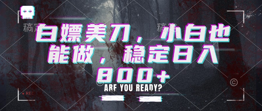 白嫖美刀，小白也能做，稳定日入800+ - 87副业网