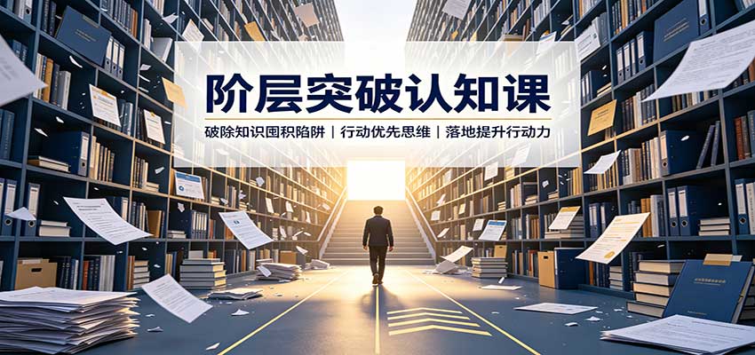阶层突破认知课：破除知识囤积陷阱，行动优先思维，落地提升行动力-87副业网 - 互联网副业项目资源分享平台