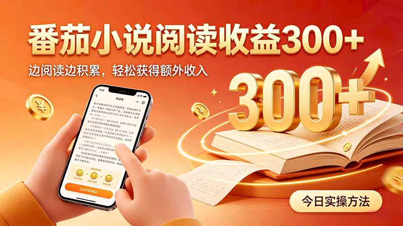 全自动番茄挂机玩法，日入300+边阅读边积累，轻松获得额外收入 - 87副业网