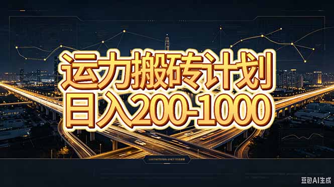 运力搬砖，风口项目。当日收益稳定200-1000。 每天仅需一小时，新人轻松上手。-87副业网 - 互联网副业项目资源分享平台