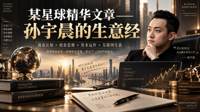 某星球精华文章——孙宇晨的生意经 - 87副业网
