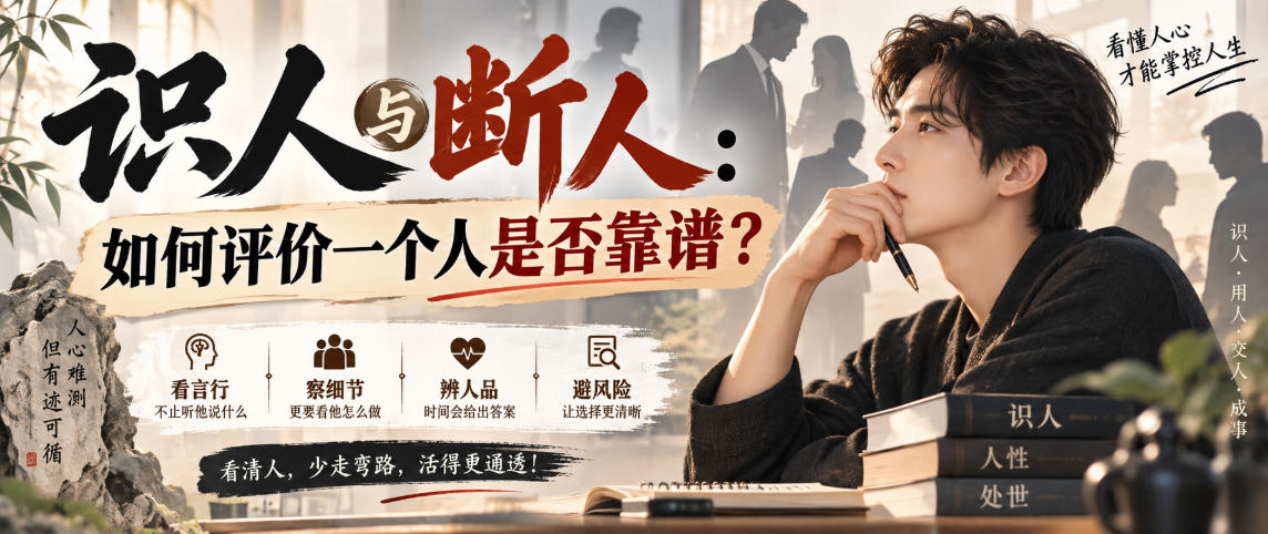 付费文章：识人与断人：如何评价一个人是否靠谱？-87副业网 - 互联网副业项目资源分享平台