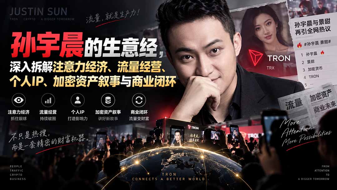 某星球精华文章——孙宇晨的生意经，深入拆解注意力经济、流量经营、个人IP、加密资产叙事与商业闭环-87副业网 - 互联网副业项目资源分享平台