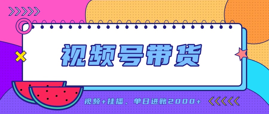 日入2000+的副业，视频号带货，一部手机改写人生篇章，无需投资-87副业网 - 互联网副业项目资源分享平台
