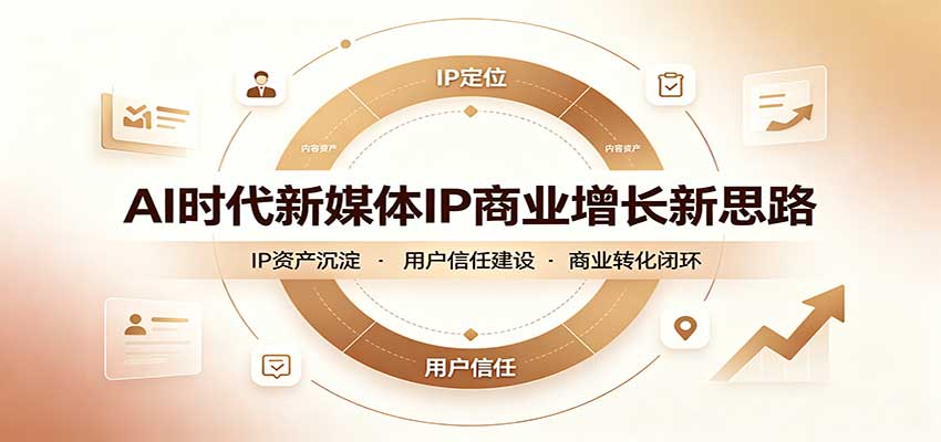 AI时代新媒体IP商业增长新思路:摒弃复杂运营套路,用极简思维打通获客路径-87副业网 - 互联网副业项目资源分享平台