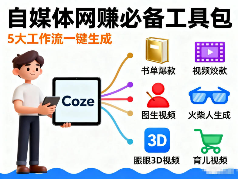 Coze工作流合集，内容一共100份左右，内容丰富，可以提供工作效率 - 87副业网