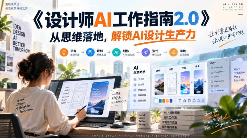 《设计师AI工作指南2.0》从思维落地-无水印，解锁AI设计生产力-87副业网 - 互联网副业项目资源分享平台