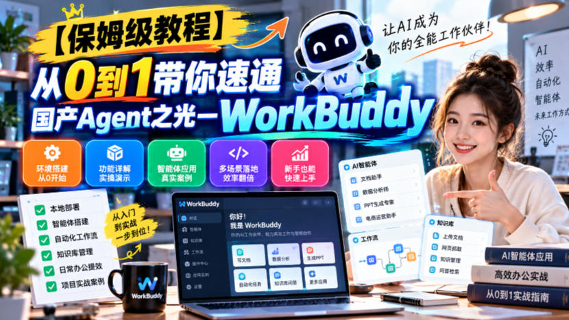 【保姆级教程】从0到1带你速通国产Agent之光—WorkBuddy【文档】 - 87副业网