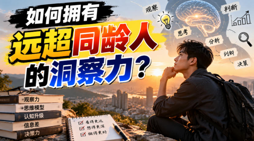 付费文章：如何拥有远超同龄人的洞察力？-87副业网 - 互联网副业项目资源分享平台