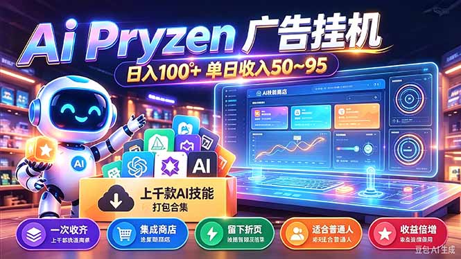 Pyrzen广告挂机, 全自动挂机风口项目, 单日50-95/天 虽然不是很暴力但是很稳-87副业网 - 互联网副业项目资源分享平台