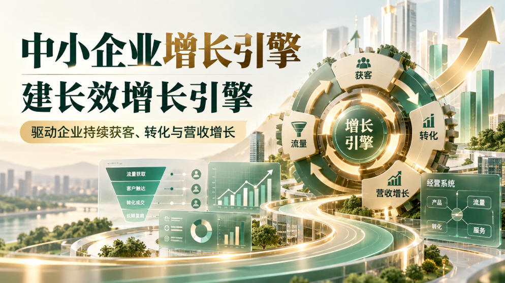 中小企业增长引擎,建长效增长引擎,驱动企业持续获客、转化与营收增长-87副业网 - 互联网副业项目资源分享平台